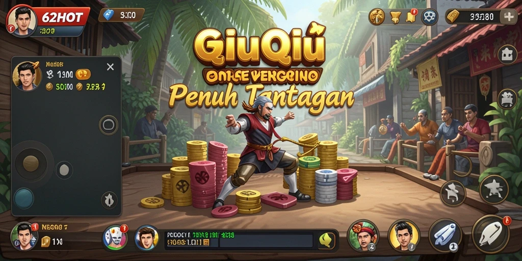 Screenshot gameplay QiuQiu 62HOT yang mendebarkan.