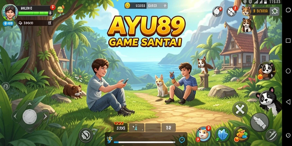 Tampilan gameplay AYU89 yang cerah dan mengasyikkan.