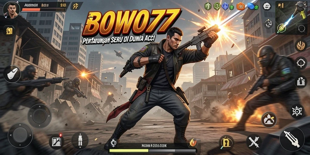Tangkapan layar gameplay BOWO77 menampilkan pertarungan seru dan grafis yang memukau.
