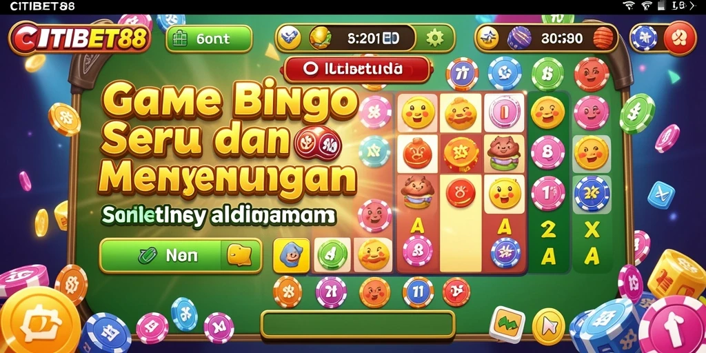 Tangkapan layar dari gameplay Bingo menarik di CITIBET88.