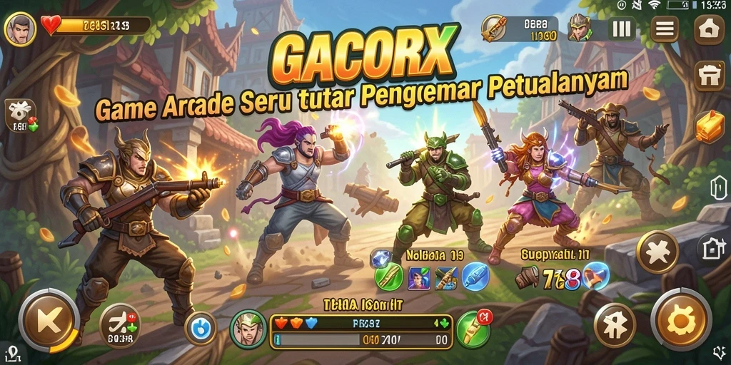 Screenshot gameplay GACORX menunjukkan aksi seru dan grafis menawan.