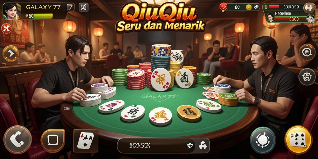 Gameplay QiuQiu yang seru di GALAXY77 dengan grafis menakjubkan.