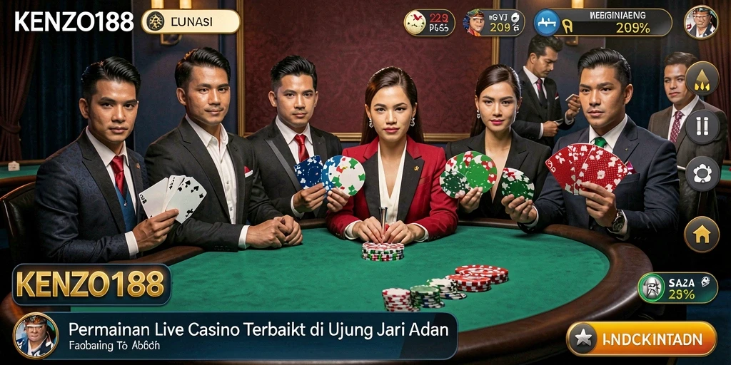 Gameplay KENZO188 yang mendebarkan dalam Live Casino.