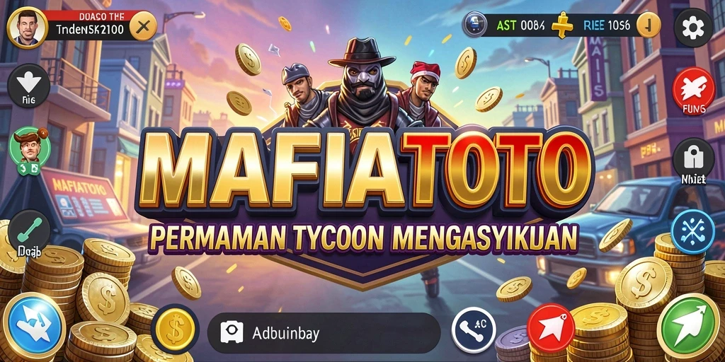 Screenshot MAFIATOTO menampilkan grafis gameplay Tycoon yang menarik.