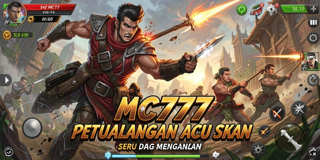 Tampilan mendebarkan dari gameplay MC777 yang penuh aksi.