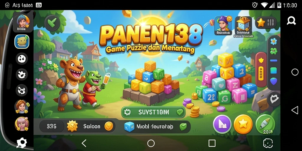 Tampilan gameplay seru dari PANEN138 saat menyelesaikan puzzle.