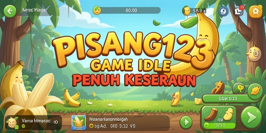 Screenshot gameplay PISANG123 dengan kebun pisang yang subur.