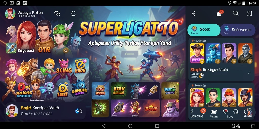 Tangkapan layar utama SUPERLIGATOTO menunjukkan antarmuka yang intuitif dan fungsional.