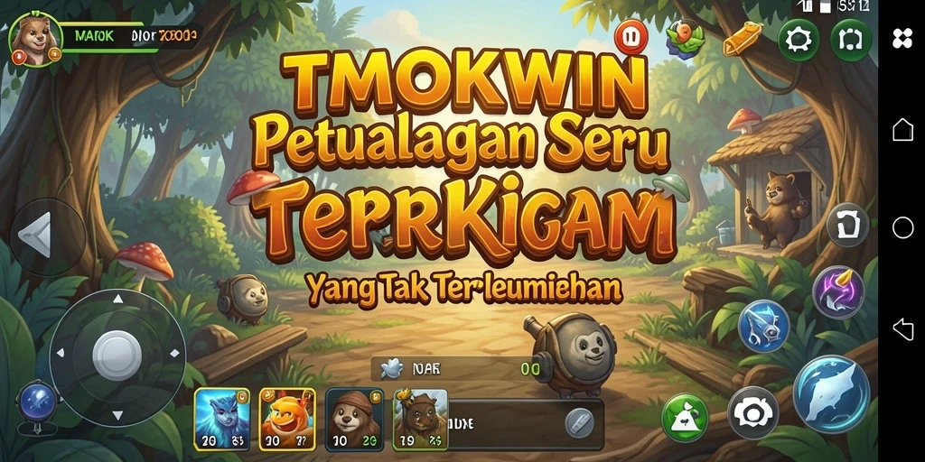 Screenshot gameplay TMOKWIN menunjukkan aksi mendebarkan dalam petualangan yang mendetail.