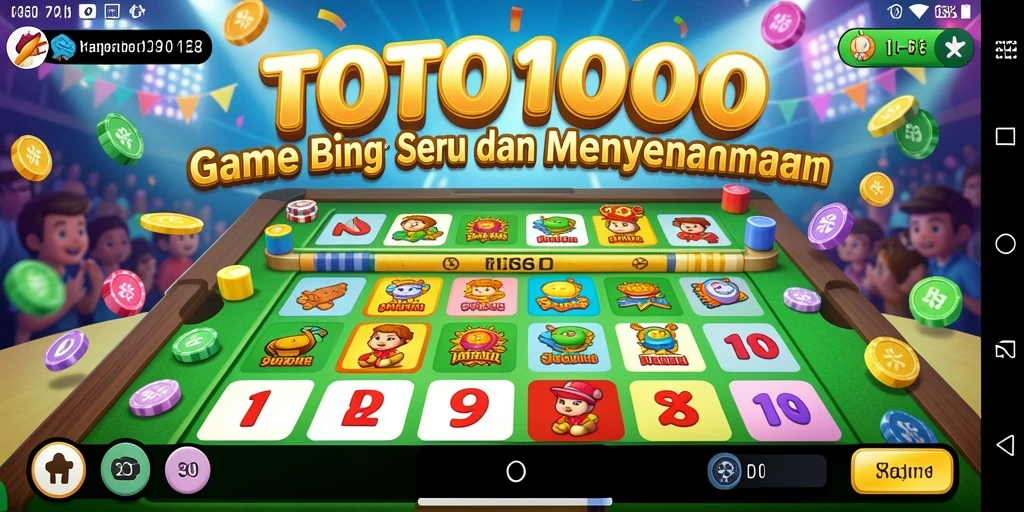Gambaran gameplay seru TOTO1000 di layar smartphone.