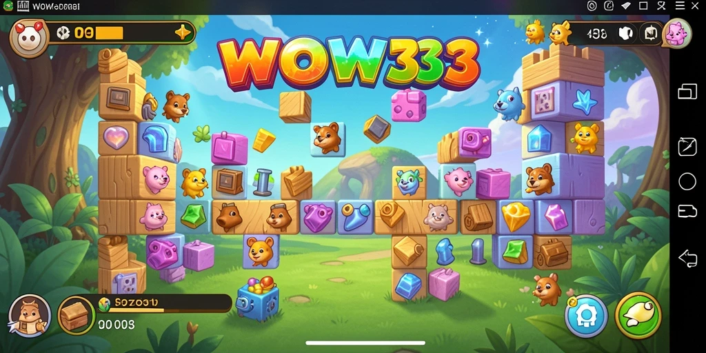 Tampilan gameplay WOW33 yang menantang dan menarik.